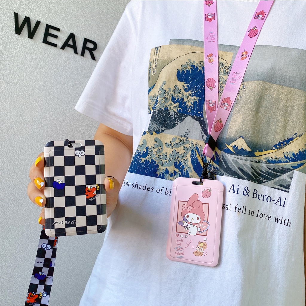 Dây Đeo Thẻ ID/Thẻ ID Họa Tiết Hoạt Hình Dễ Thương Xinh Xắn