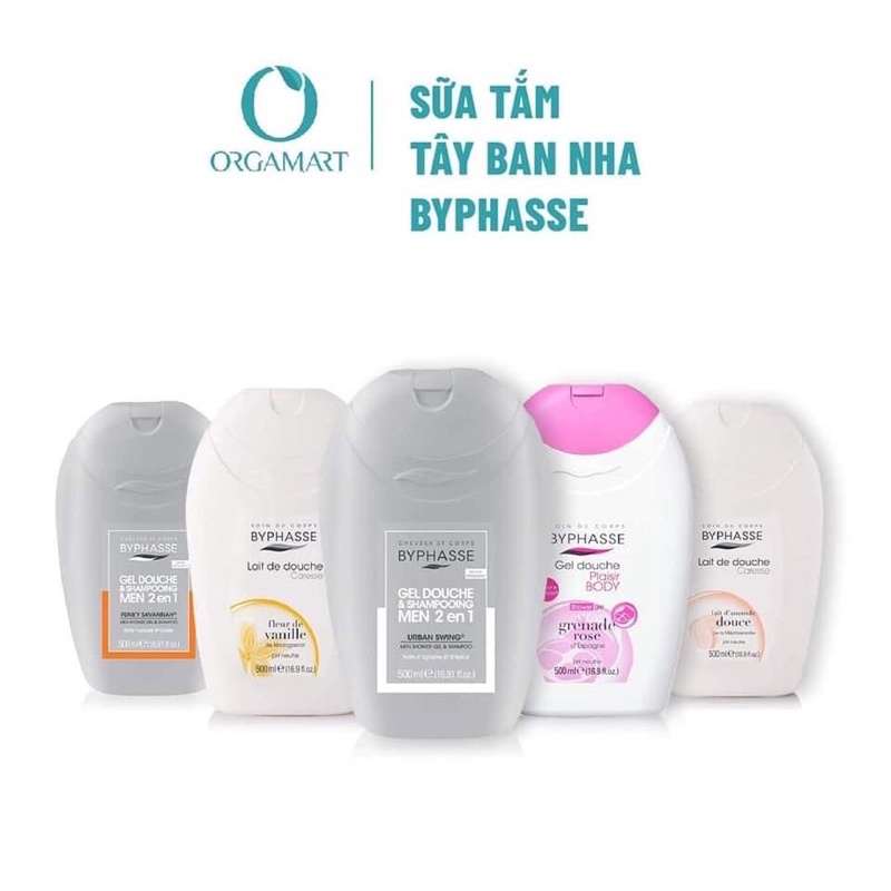 sữa tắm byphasse hương hạnh nhân 500ml