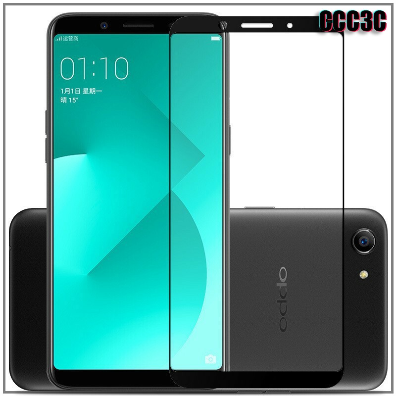 Kính cường lực bảo vệ toàn màn hình có viền màu cho OPPO A83