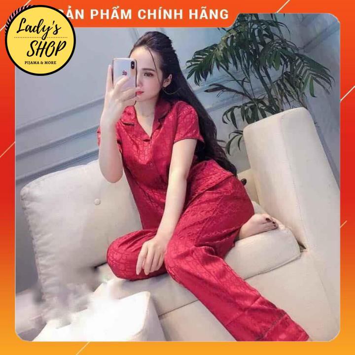 [FREESHIP] Đồ Ngủ💚Đồ Bộ Pijama Lụa Gấm Tay Ngắn-Quần Dài Cao Cấp [ẢNH THẬT+VIDEO