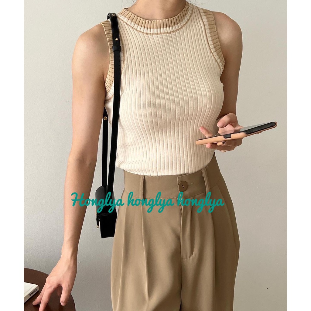 Áo len ba lỗ năng động cực chất phong cách ullzzang