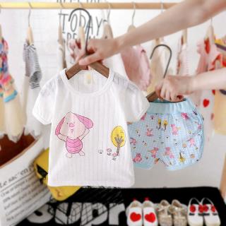 Set Áo Thun & Quần Short Cho Bé Gái