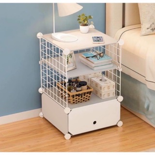 🍃 KỆ LƯỚI SẮT / THÉP TĨNH ĐIỆN LẮP GHÉP ĐA NĂNG, TỦ TAB ĐẦU GIƯỜNG MINI SIÊU ĐẸP