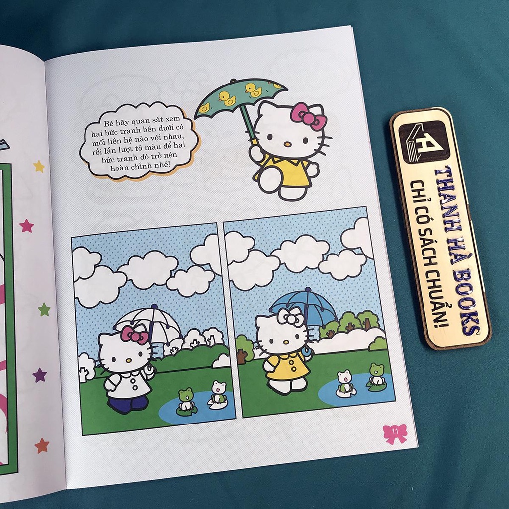 Sách - Hello Kitty - Rèn Luyện Khả Năng Sáng Tạo - Kitty Vui Học Vui Chơi (Sách tô màu dành cho trẻ 3+)