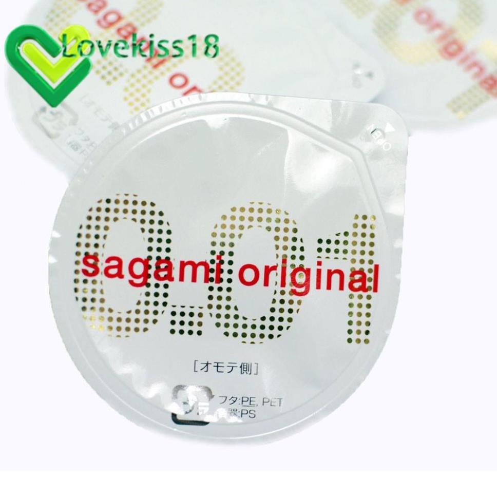 [lovekiss18] 1 chiếc Bao cao su Sagami Original 0.01 mỏng nhất thế giới 0.01 mm - nhập khẩu Nhật Bản