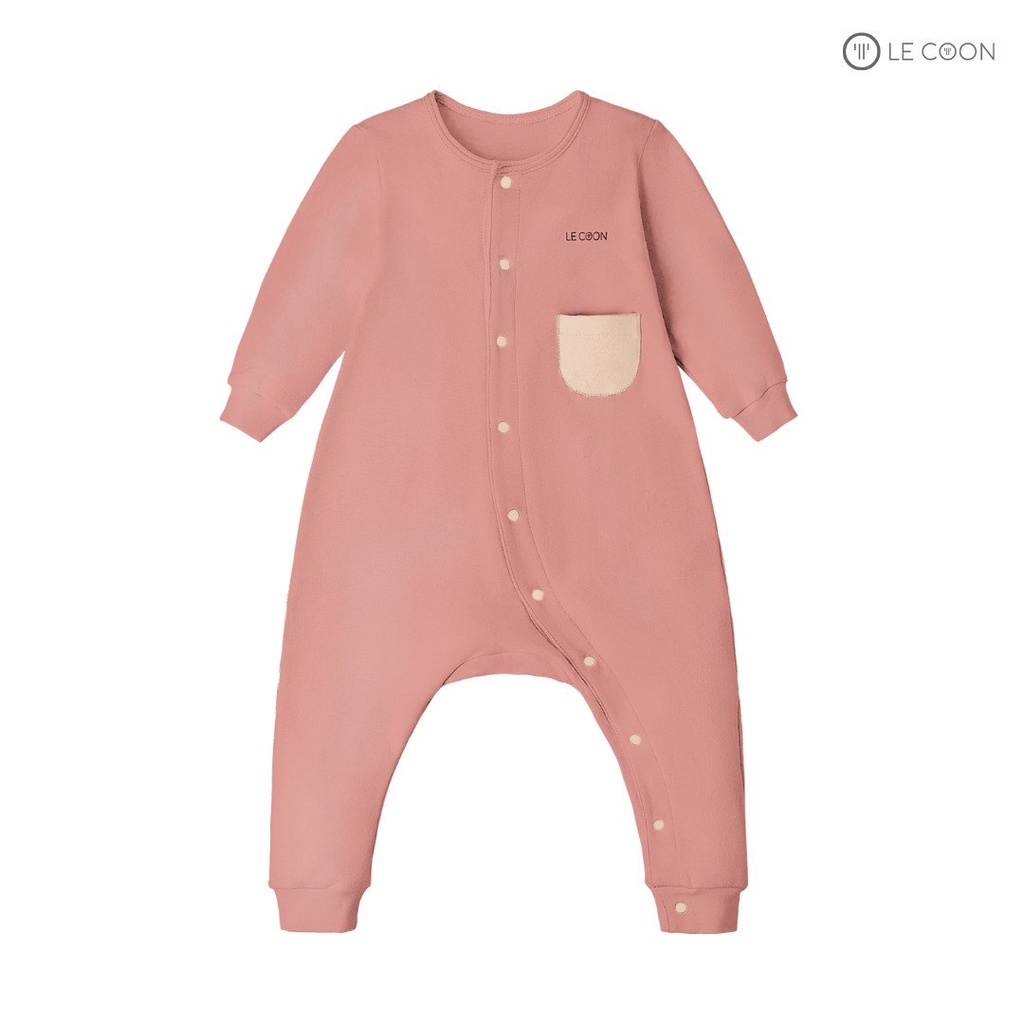 LE COON- Bộ bodysuit Lecoon cho  bé trai bé gái không bàn cúc bấm bên LC0766