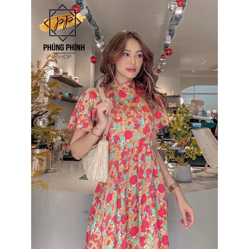 Đầm Hoa Nữ Cổ Tròn Hở Lưng | BigBuy360 - bigbuy360.vn