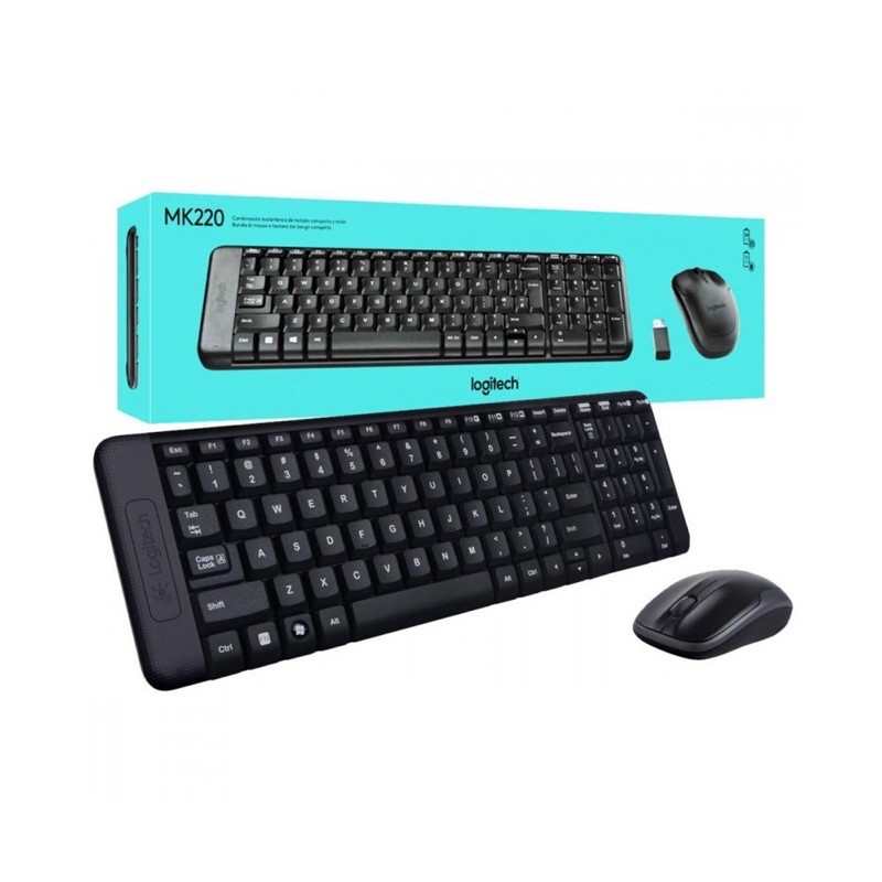 Combo Phím Chuột Không Dây Logitech MK220 Chính Hãng