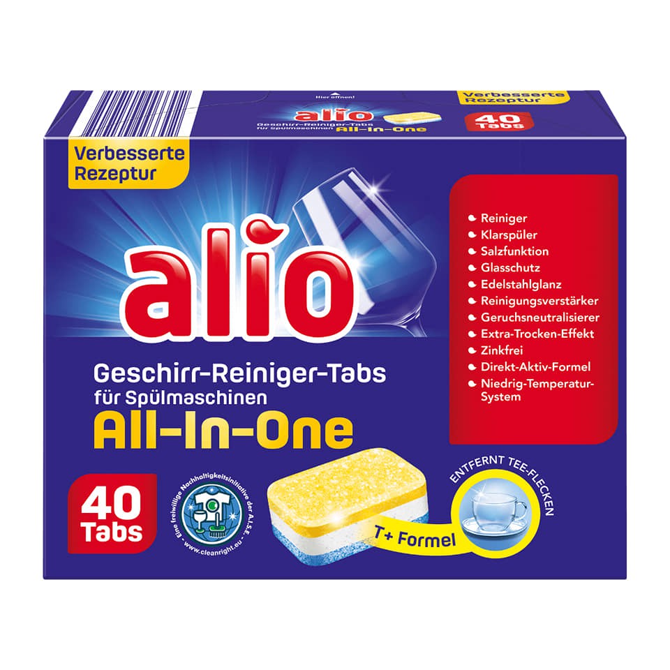 Viên rửa bát alio all in one 40 viên dùng cho máy rửa bát