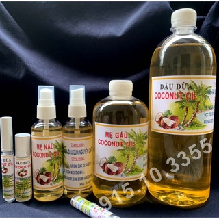 [MẸ NẤU] Dầu Dừa 100% Nguyên Chất Nấu Thủ Công Vàng Óng - Thơm Lừng : 100ml - 50ml - 30ml - 20ml