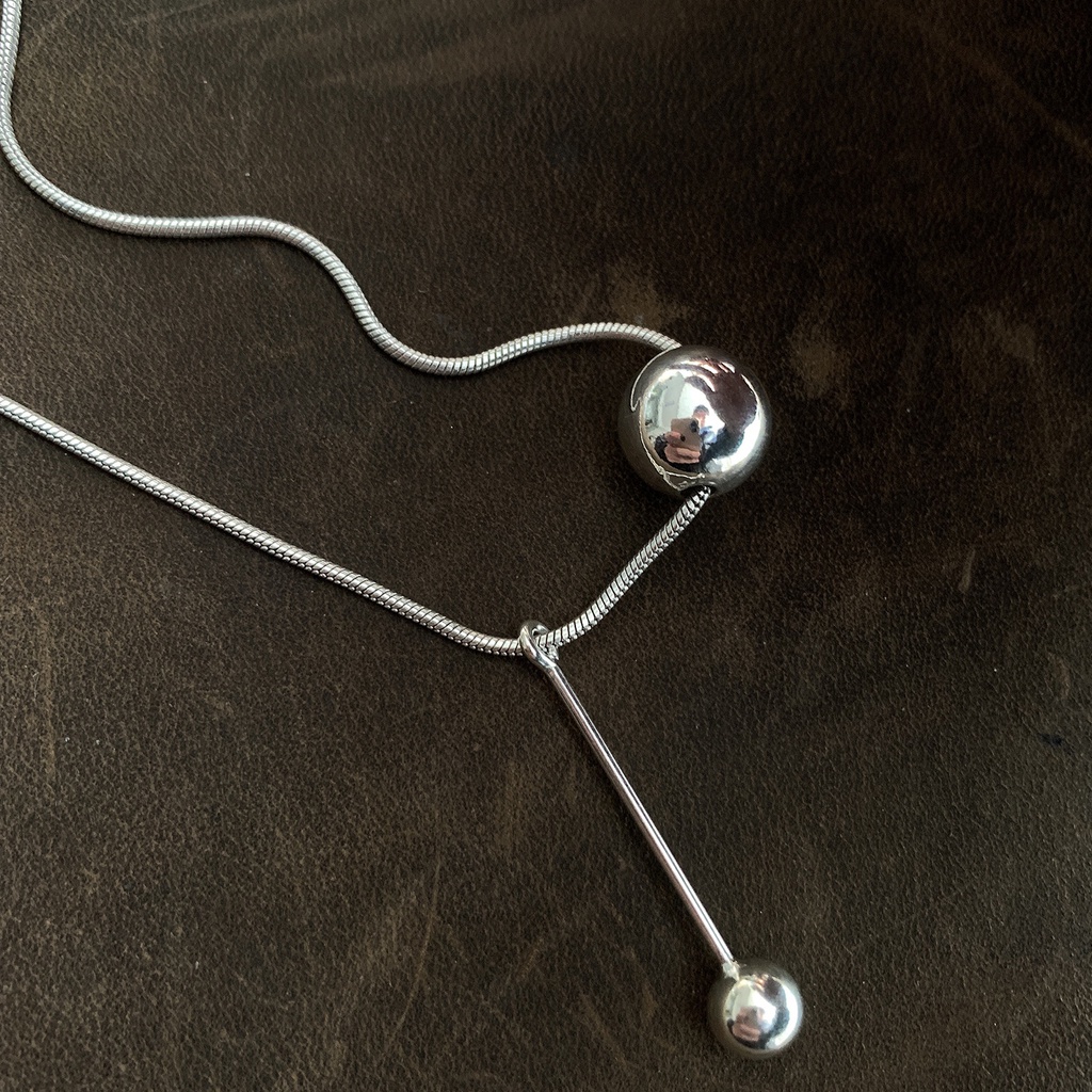 Dây chuyền chuỗi hạt tròn phong cách hip hop thời trang