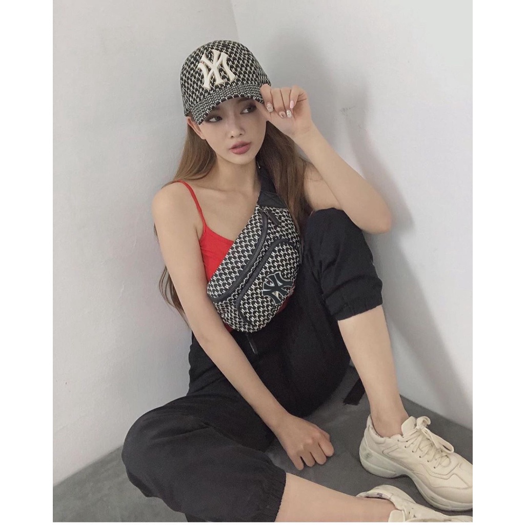Túi đeo chéo WAIST BAG NY MLB monogram đơn giản tinh tế sang trọng