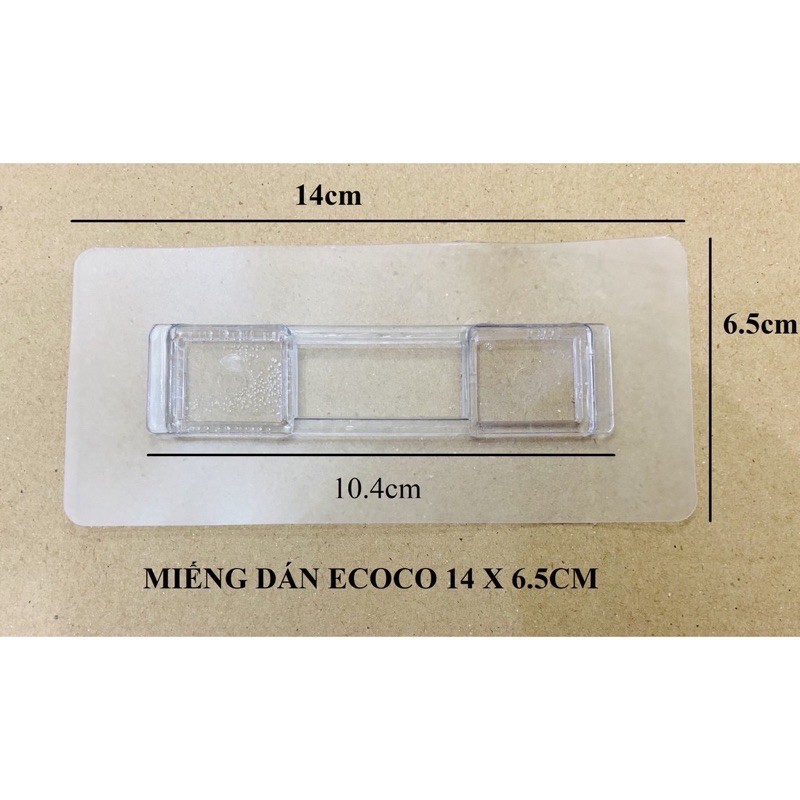 Miếng dán dài Kệ nhà tắm, hộp giấy Ecoco 14x6cm QHMC