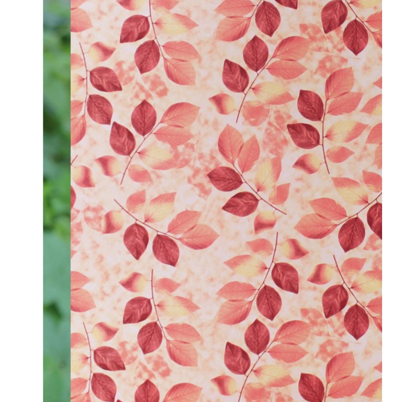 Cuộn 5m dán kính LÁ ĐỎ khổ rộng 45cm