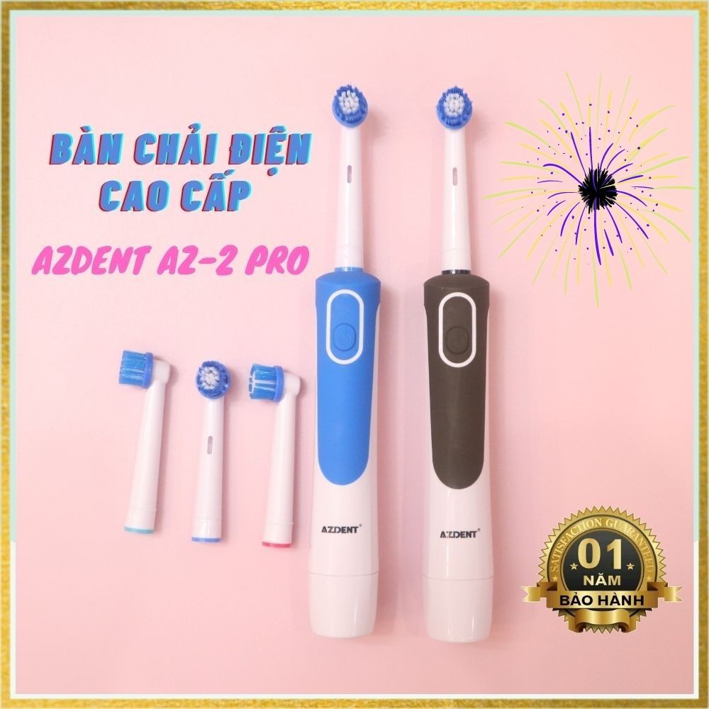 Bàn chải răng điện azdent AZ-2PRO, bàn chải điện thông minh, xoay 360 độ ( không kèm pin )