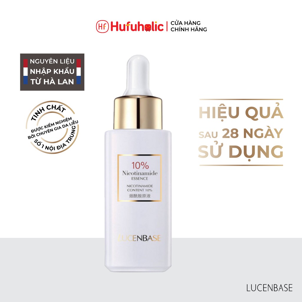 Tinh chất Niacinamide Whitening Essence LUCENBASE 3% 5% 10% serum phục hồi trắng da se lỗ chân lông cân bằng da LUCB09