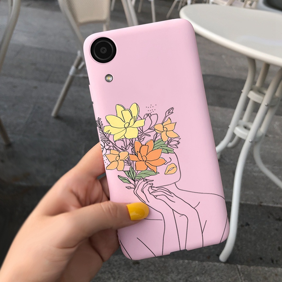 Ốp điện thoại in cây xương rồng/ hoa mặt trời cho Samsung Galaxy A03 Core 2021 SM-A032F A03 Core A032F A03Core