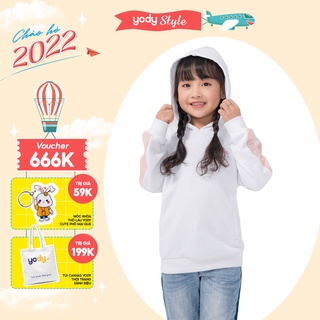 Áo kid phối sống tay YODY KID3042