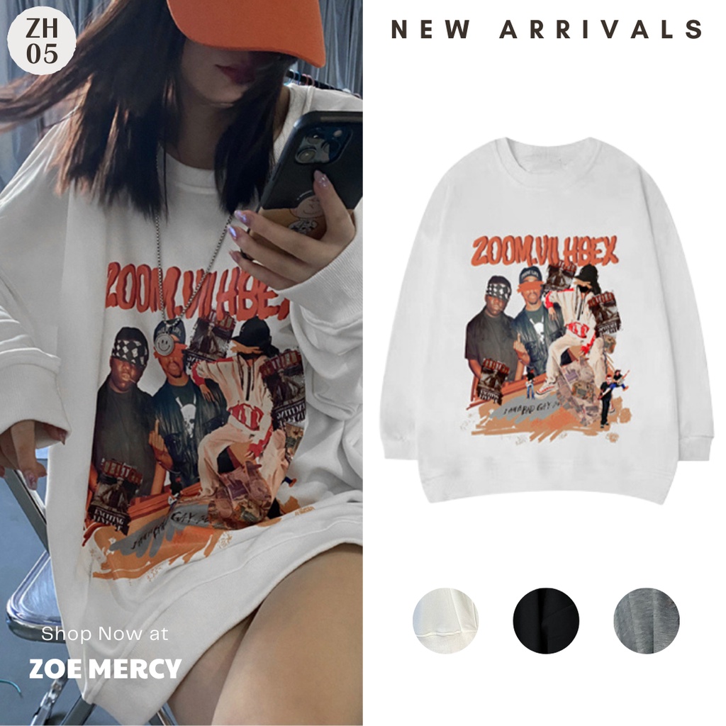 [SẴN]- Áo Sweater in hình Unisex phong cách Ulzzang (ZH05)