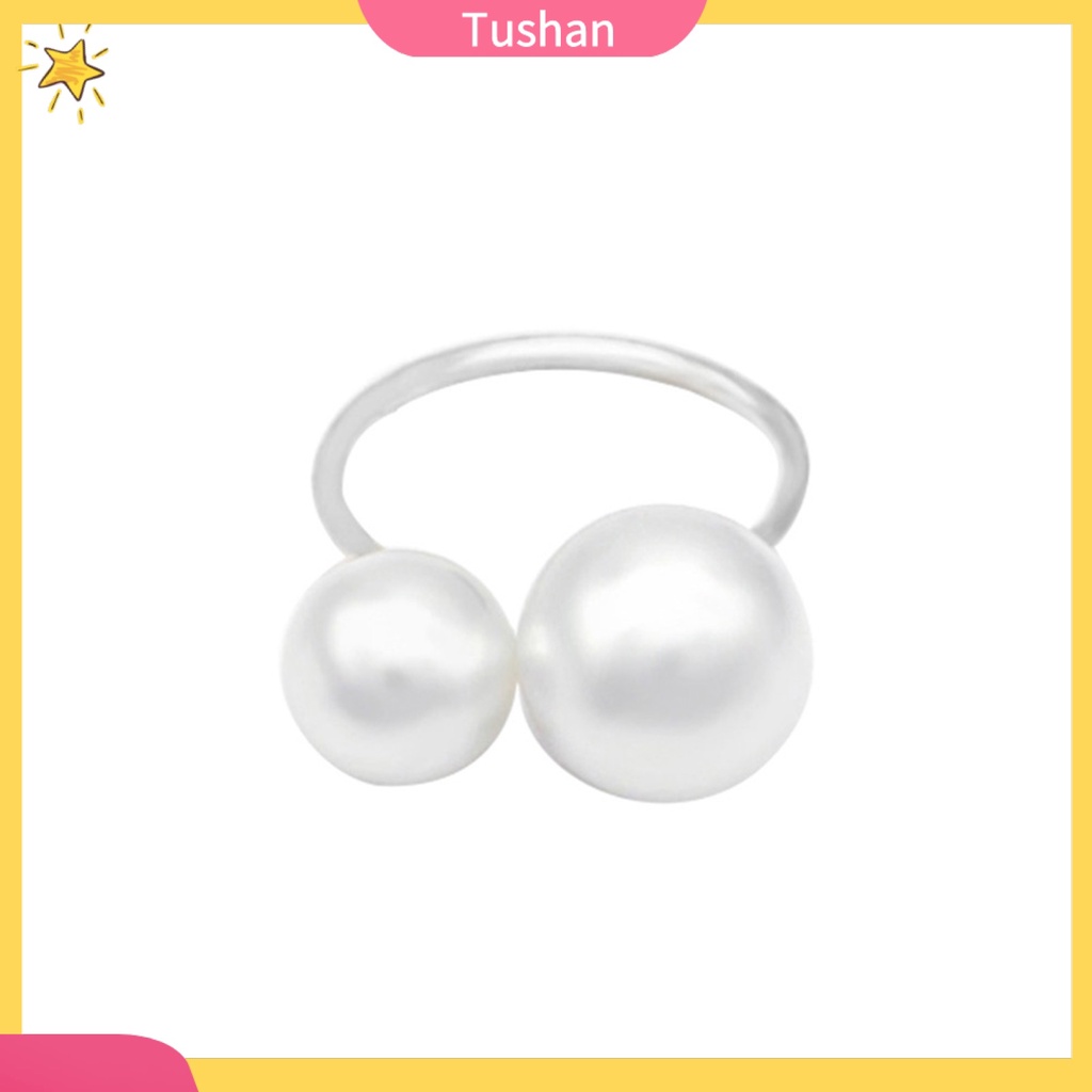 Nhẫn Hở Đính Hạt Ngọc Trai Nhân Tạo Thời Trang