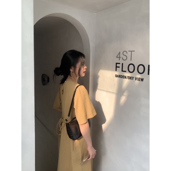 Váy babydoll dáng dài basic Siim Dress