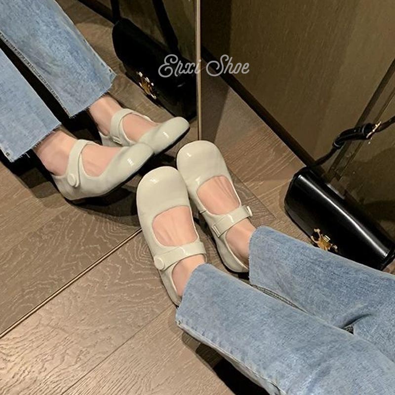 Giày Búp Bê Nữ Mũi Tròn Thời Trang