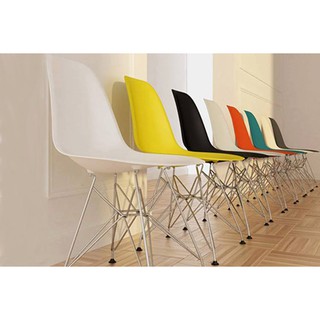 Ghế eames không tay chân mạ inox