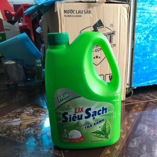 Nước rửa chén Lix trà xanh siêu sạch 1.4kg