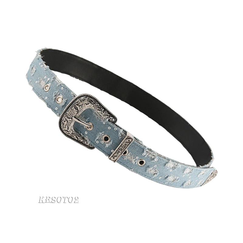 Thắt Lưng Denim Phong Cách Punk Cổ Điển Kesoto2