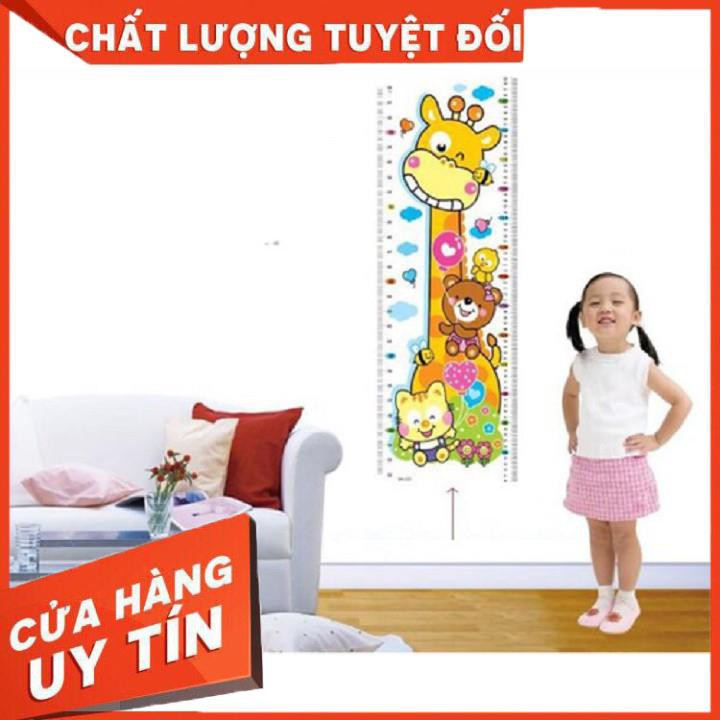 Decal Thước đo chiều cao, đo thị lực- Thước đo chiều cao cho bé, kèm dây, bút, thước đo