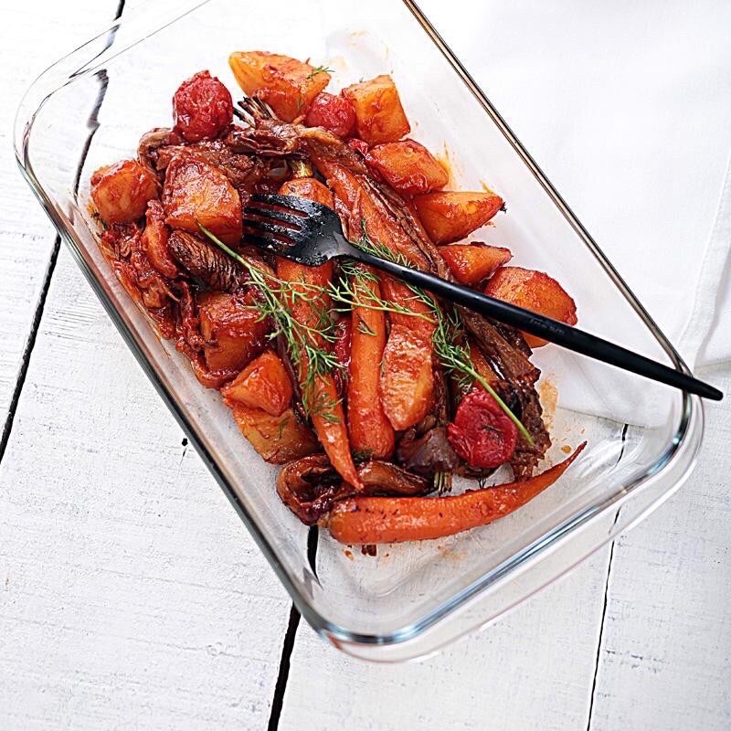 Khay Nướng chịu Nhiệt Thuỷ tinh 1L