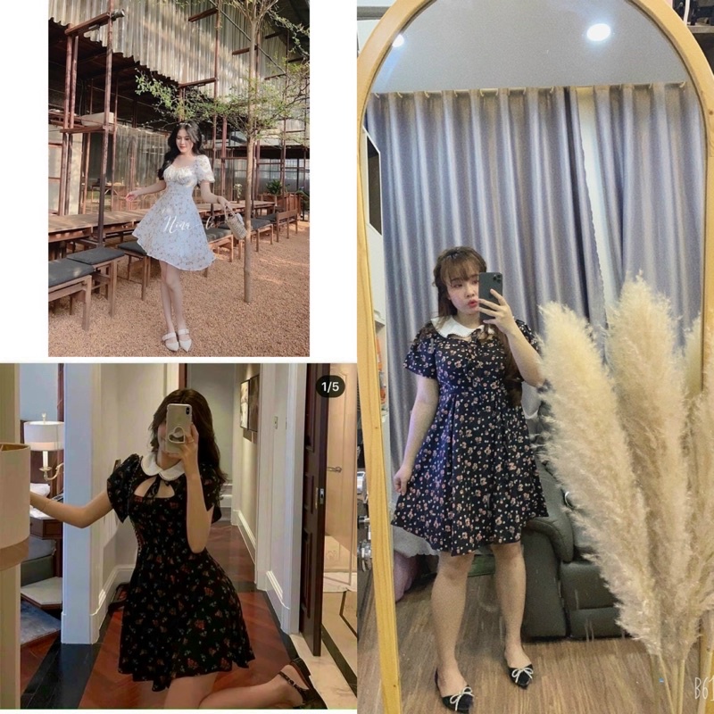 Đầm Hoa Nhí Bigsize 55kg Đến 100kg (L/XL/XXL)