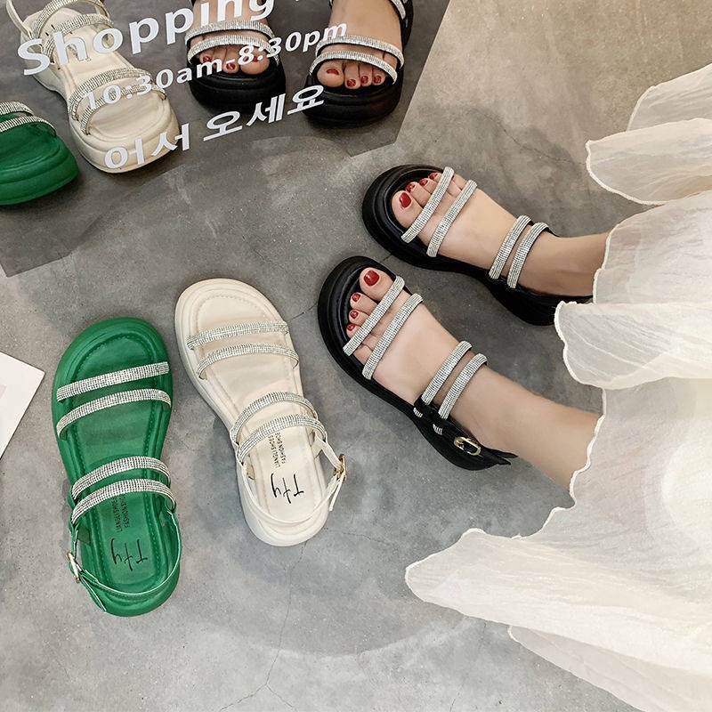 Giày Sandal Đế Dày Phong Cách Mới Mùa Hè Cho Nữ