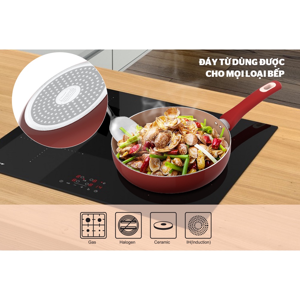 Chảo chống dính đa năng đáy từ SUNHOUSE SWP26MA, SWP28MA, SWP30MA