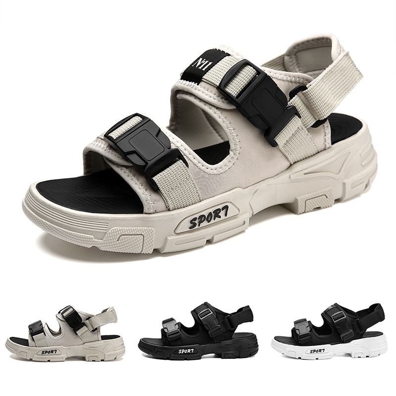 Giày Sandal Đi Biển Thoáng Khí Điều Chỉnh Được Thời Trang Mùa Hè Cho Nam