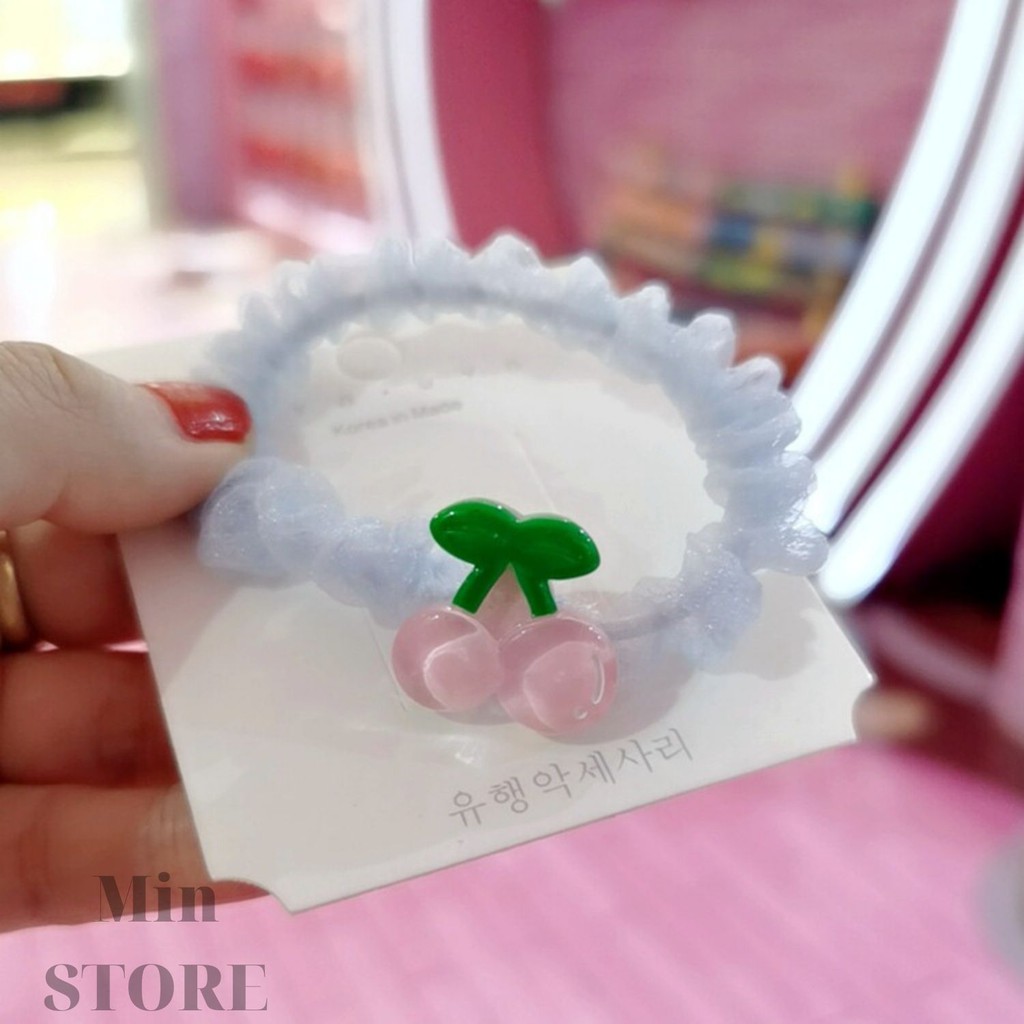 Dây Cột Tóc Scrunchies Hình Trái Cây 2020 - Min STORE