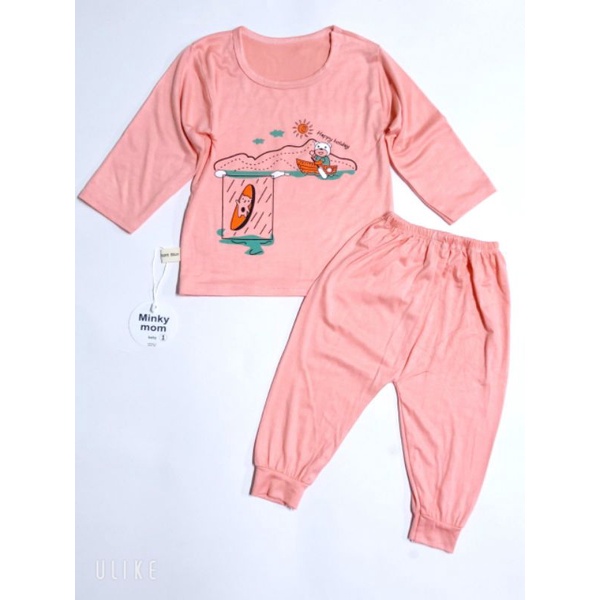 Bô dài tay thun lạnh mikymom hình ngộ nghĩnh cho bé