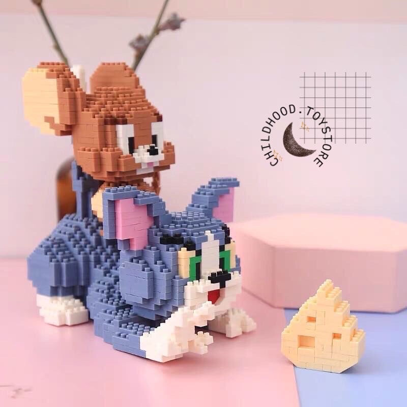 MÔ HÌNH ĐỒ CHƠI LẮP RÁP LEGO TOM AND JERRY