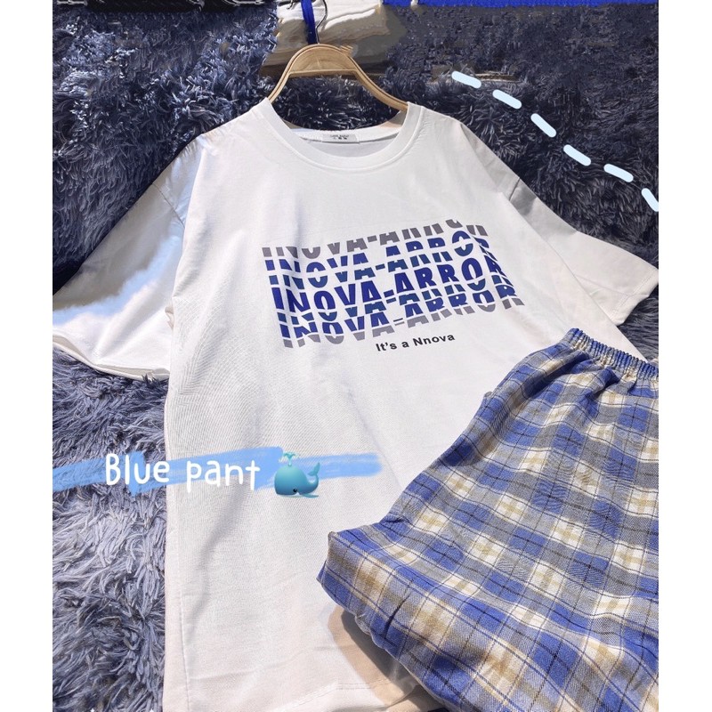 [Mã WASTHOT giảm 15K đơn bất kì] Set bộ áo Novaaa quần kẻ caro pant kèm ảnh thật video(có bán rời) | BigBuy360 - bigbuy360.vn