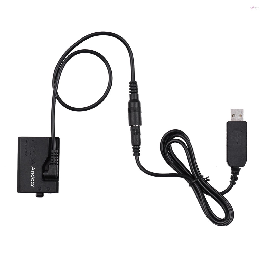 Pin giả USB Andoer ACK-E10 5V USB cho Canon EOS Rebel T3/T5/T6/T7/T100/Kiss X50/Kiss X70/1100D/1200D/1300D/2000D/4000D