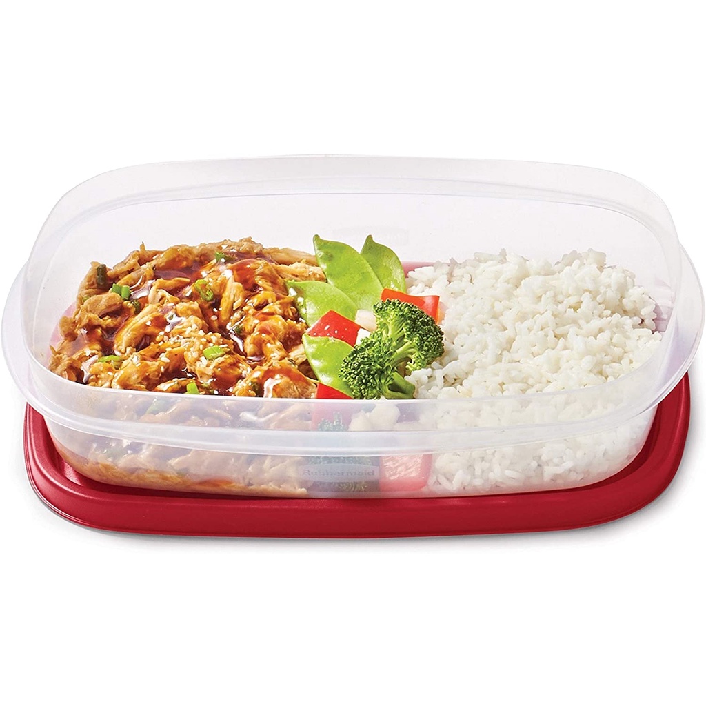 Bộ 5 hộp đựng thực phẩm nhựa nguyên sinh cao cấp Rubbermaid USA size 1.3L