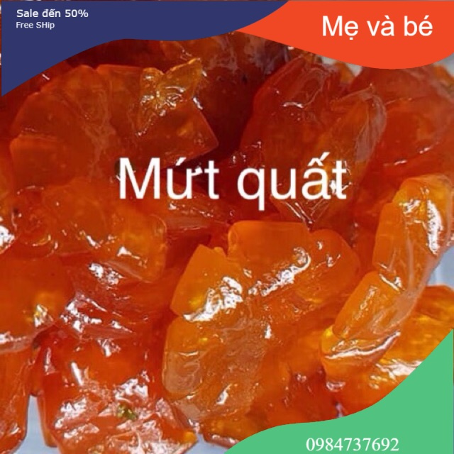 0.5Kg Mứt quất vàng sấy dẻo chua ngọt