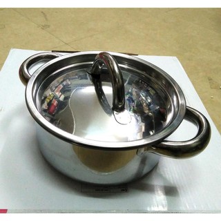 Nồi inox dày dặn size 16cm