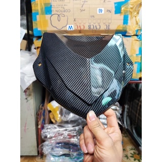 [Hình thật] Mão chắn gió, Mão  carbon cho xe Ex155 Exciter 155