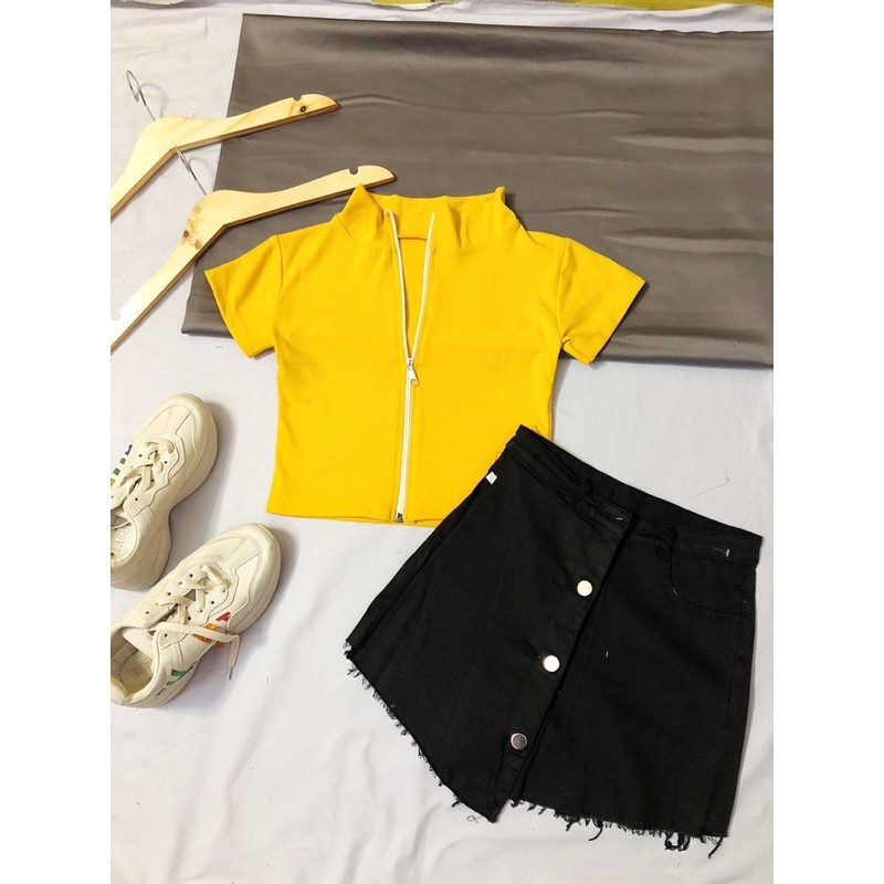 Quần giả váy nút kiểu ( ảnh thật) [Hàng Đẹp] | BigBuy360 - bigbuy360.vn