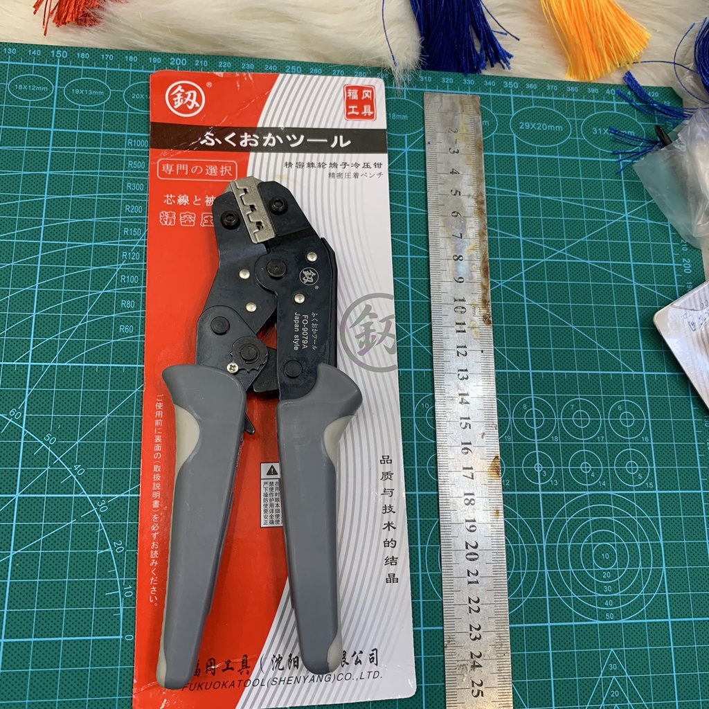 Kìm bấm cốt 2 tầng Fukuoka Nhật FO-9079A / 9079D hàm loại thường thông dụng