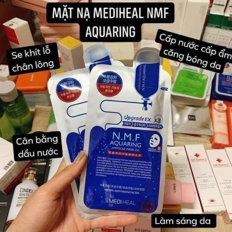 [ HỘP 10 MIẾNG ] MẶT NẠ MEDIHEAL XANH DƯƠNG NMF