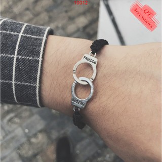 Vòng tay freedom unisex dây vải hoặc dây xích