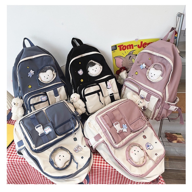 Balo ulzzang nữ đẹp thời trang cao cấp đi học dễ thương đi chơi cá tính BALO BI STORE ULZ15