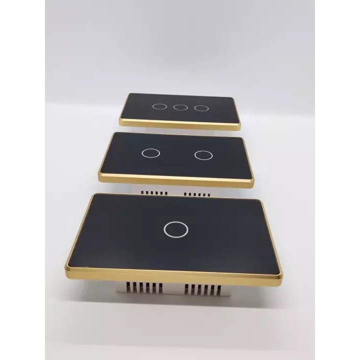 Công Tắc Thông Minh TUYA ZIGBEE - Viền nhôm vàng cao cấp